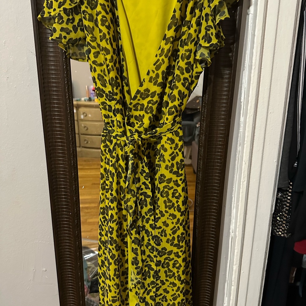 Leopard Print Wrap Dress